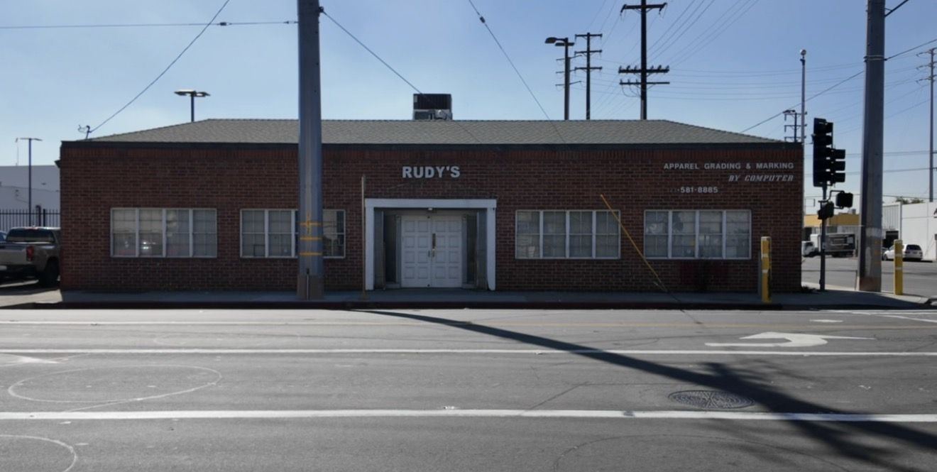 Rudy's Grading & Marking storefront — apparel pattern grading studio at 2600 Leonis Blvd, Vernon, CA